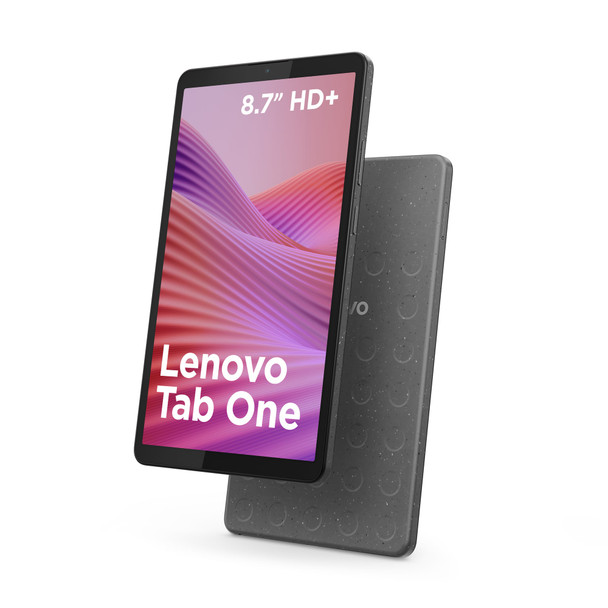 Lenovo Tab One 8.7" HD Tablet 64GB 4GB RAM Android 14 Wi-Fi Luna Grey