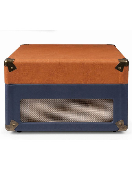 Crosley Keepsake USB Turntable, Vinyl Record Player, Blue/Tan