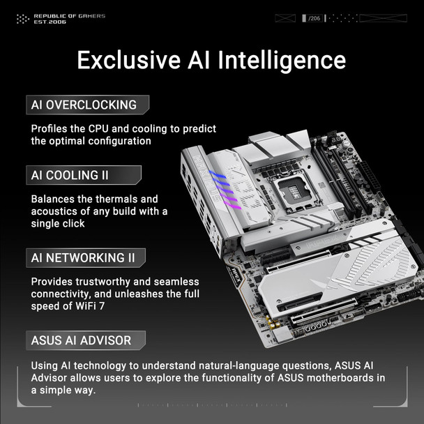 ASUS ROG Maximus Z890 Apex LGA 1851 ATX Gaming Motherboard DDR5 WiFi 7 PCIe 5 – image 2