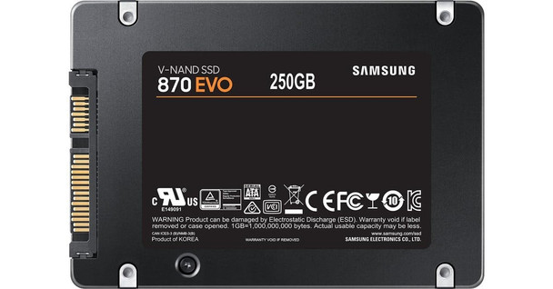 Samsung 870 EVO 250GB 2.5" SATA III Internal Solid State Drive