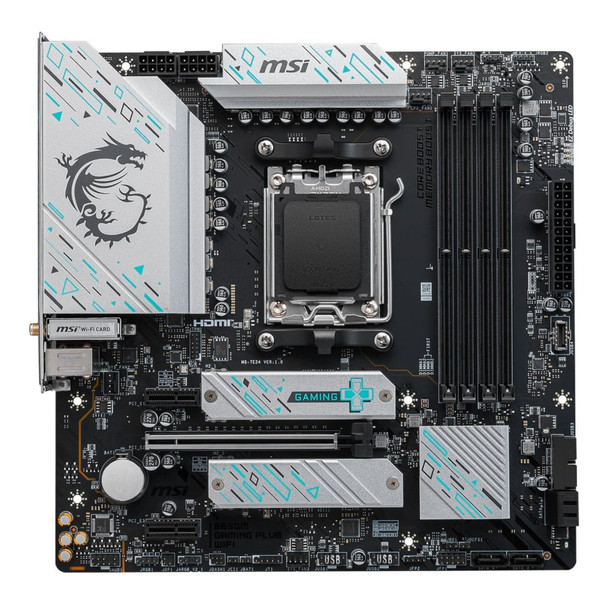 MSI B650M GAMING PLUS WIFI Motherboard AMD Socket AM5 DDR5 Micro ATX PCIe 4.0