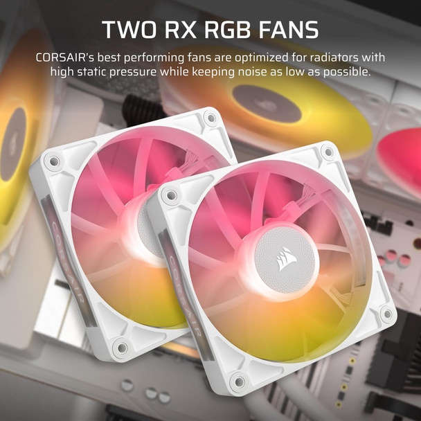 Corsair iCUE LINK TITAN 240 RX RGB White AIO Liquid CPU Cooler 