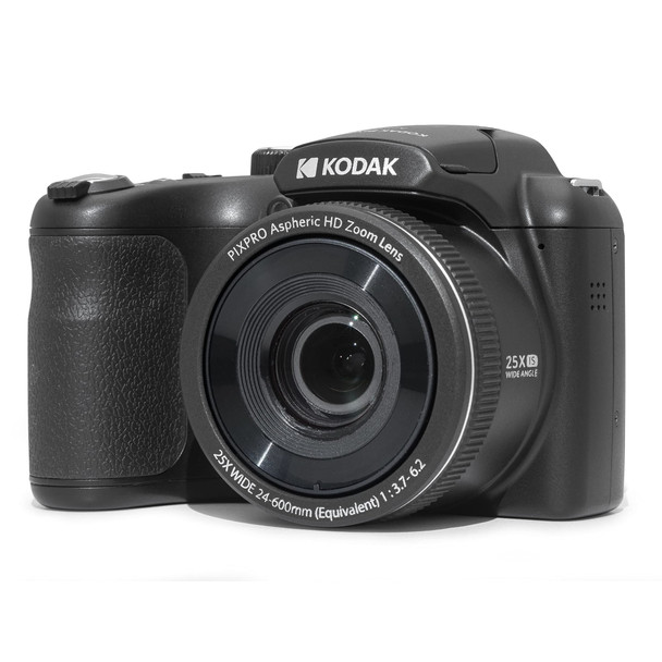 Kodak Pixpro AZ255 Digital Bridge Camera Black 16MP 25x Optical Zoom Full HD