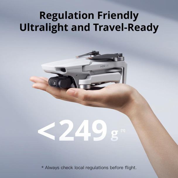 DJI Mini 4K Camera Drone & RC-N1C Controller Under 249g Grey 