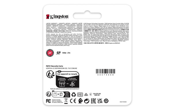 Kingston 128GB Canvas React Plus SDXC Memory Card UHS-II V60 280MB/s 4K Camera