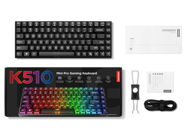 Lenovo Legion K510 Mini Pro 75% RGB Mechanical Gaming Keyboard UK QWERTY USB