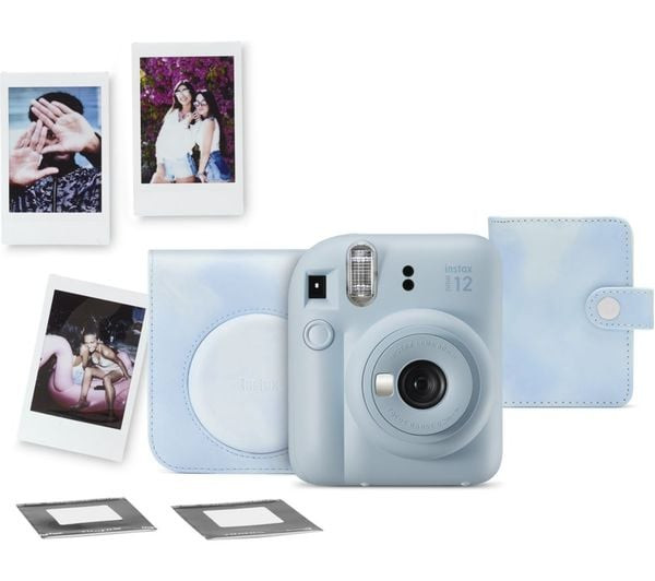 Fujifilm INSTAX Mini 12 Instant Camera Pastel Blue Selfie Close-Up Auto Exposure – image 2