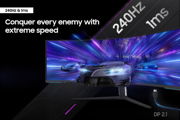 Samsung Odyssey Neo G9 57" Curved Gaming Monitor 240Hz Dual UHD Mini-LED HDR1000