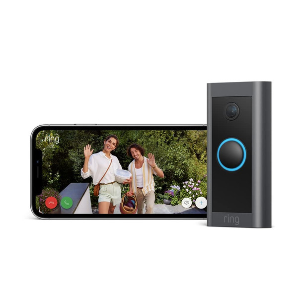 Ring Video Doorbell Wired 1080p HD Smart Home Security Camera Black  – image 2