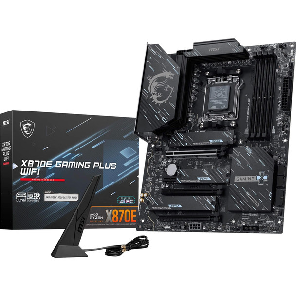 MSI X870E GAMING PLUS WIFI AM5 ATX Motherboard DDR5 PCIe 5.0 