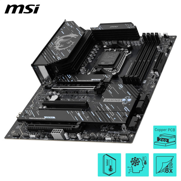 MSI X870E GAMING PLUS WIFI AM5 ATX Motherboard DDR5 PCIe 5.0 