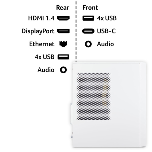 Acer Aspire TC-102 Desktop PC Intel Core 5 210H 8GB RAM 512GB SSD Win 11 White – image 7