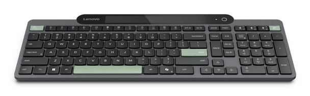 Lenovo Self-Charging Bluetooth Wireless Keyboard UK Layout Multi-Device PC Mac