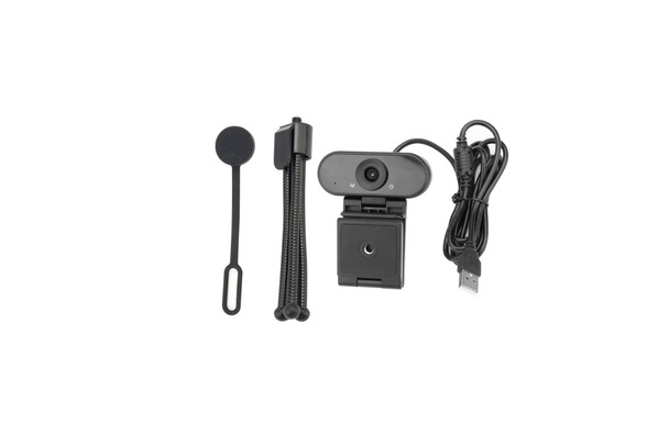 Groov-e GVPC11BK Full HD 1080p USB Webcam with Microphone & Tripod Black