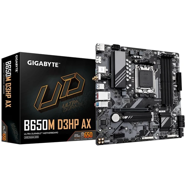 Gigabyte B650M D3HP AX AMD AM5 Micro ATX Motherboard DDR5 Wi-Fi 6E 