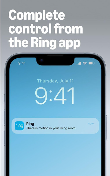 Ring Indoor Cam 2nd Gen 1080p HD Smart Security Camera White Plug-In WiFi Alexa