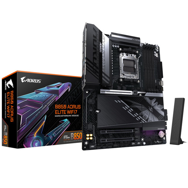 Gigabyte B850 AORUS ELITE WIFI7 AMD Socket AM5 ATX Motherboard DDR5 PCIe 5.0
