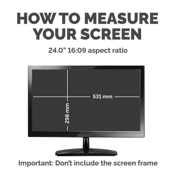 Fellowes PrivaScreen 24 Inch Widescreen 16:9 Blackout Monitor Privacy Filter – image 5