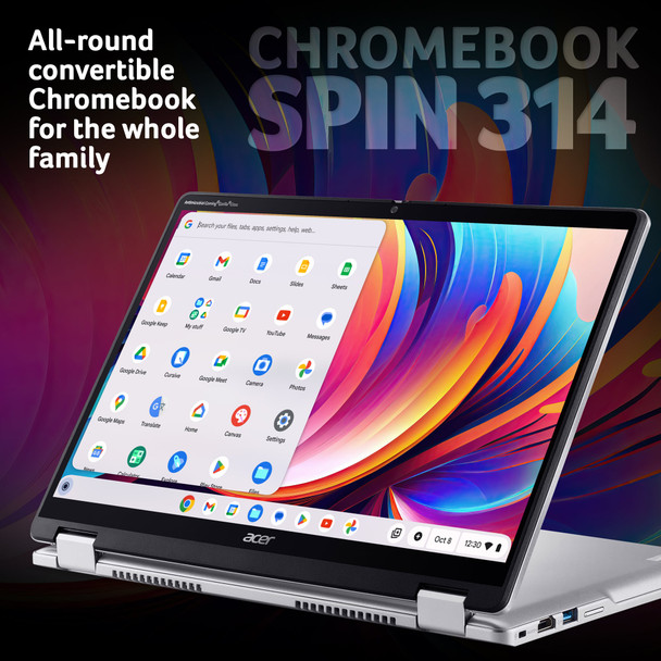 Acer Chromebook Spin 314 14" Touchscreen 2-in-1 Laptop Intel N100 4GB 128GB