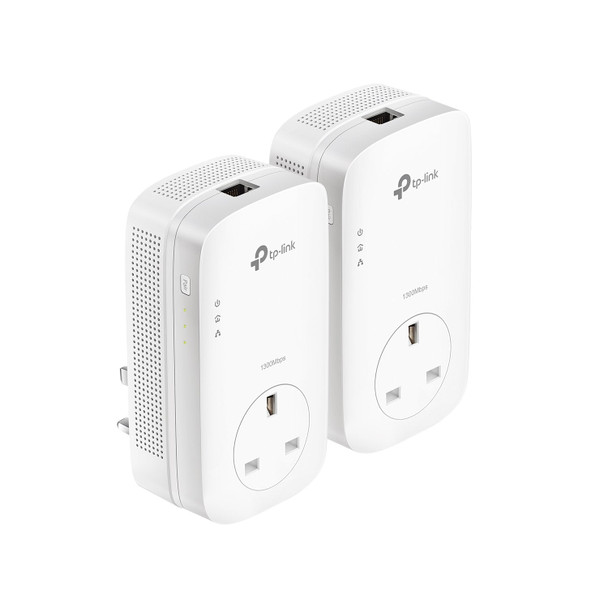TP-Link TL-PA8010P KIT AV1300 Gigabit Passthrough Powerline Adapter Twin Pack