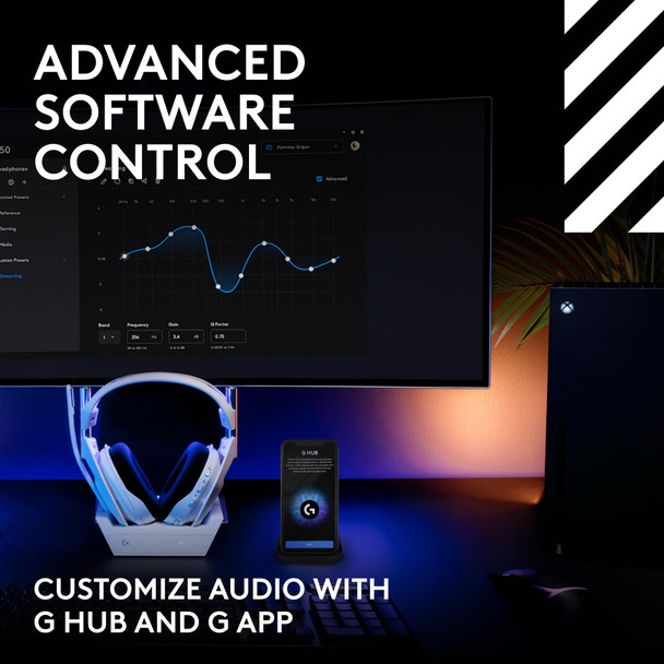 Logitech Astro A50 Gen 5 Wireless Gaming Headset Base Station PS5 Xbox PC White – image 9