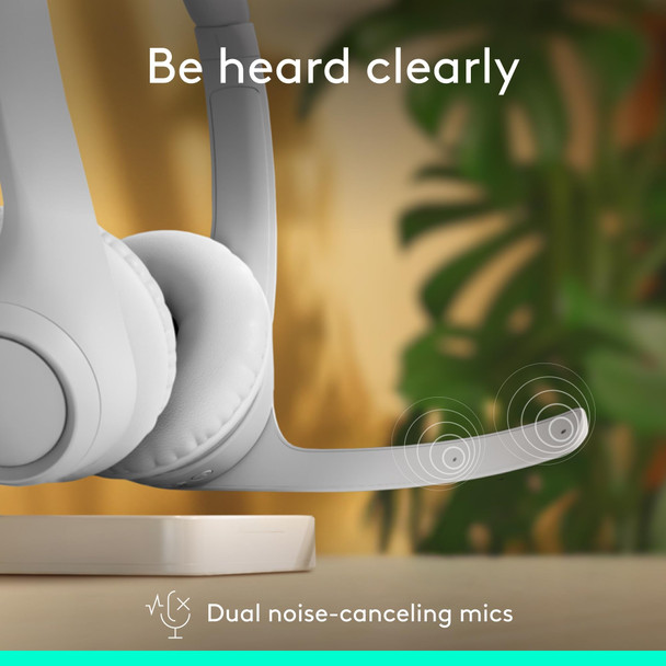 Logitech Zone 300 Wireless Bluetooth On-Ear Headset Noise Cancelling Boom Mic