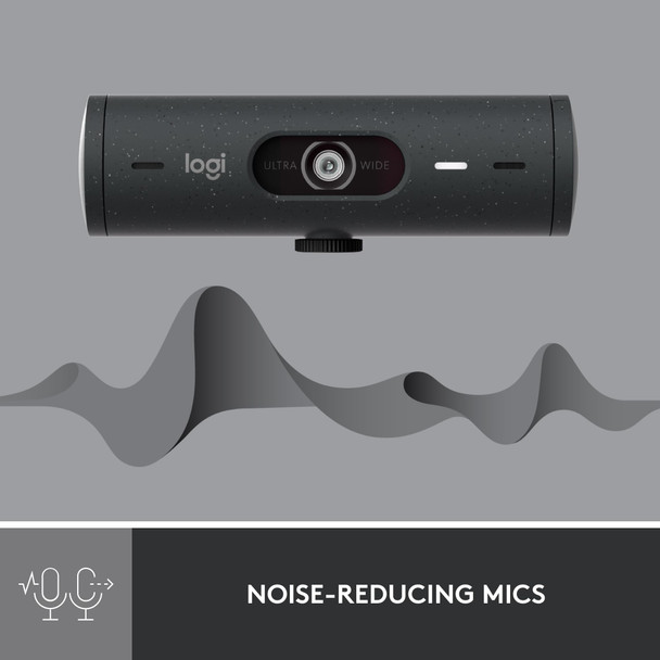 Logitech Brio 500 Full HD 1080p Webcam HDR Auto Light Dual Mic USB-C Graphite – image 5
