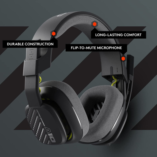 Logitech G ASTRO A10 Gen 2 Wired Gaming Headset with Mic for PC PS5 PS4 Xbox