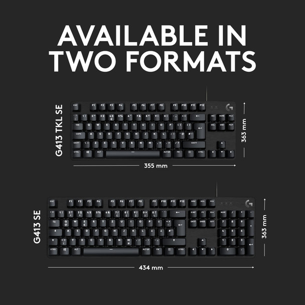 Logitech G413 TKL SE Mechanical Gaming Keyboard Tactile Switches UK Layout PC – image 7