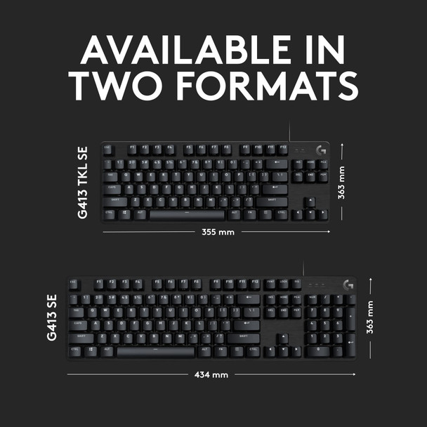 Logitech G413 SE Mechanical Gaming Keyboard Full Size Tactile Switches USB UK – image 7