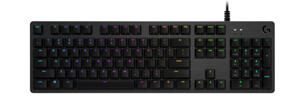 Logitech G512 Carbon RGB Mechanical Gaming Keyboard GX Brown Tactile UK Layout