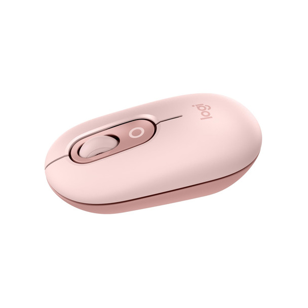 Logitech POP Mouse Wireless Bluetooth Optical 4000 DPI Silent Emoji Rose Pink