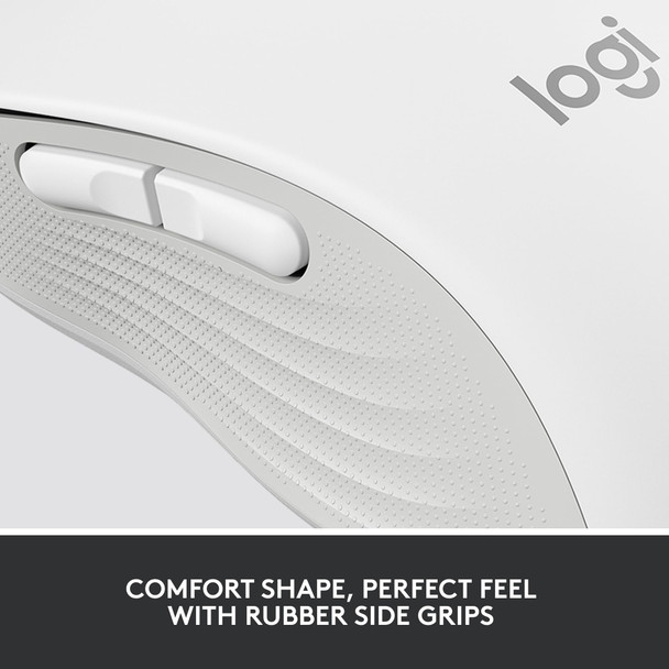 Logitech Signature M650 L Wireless Mouse Large Silent Bluetooth Logi Bolt White – image 9