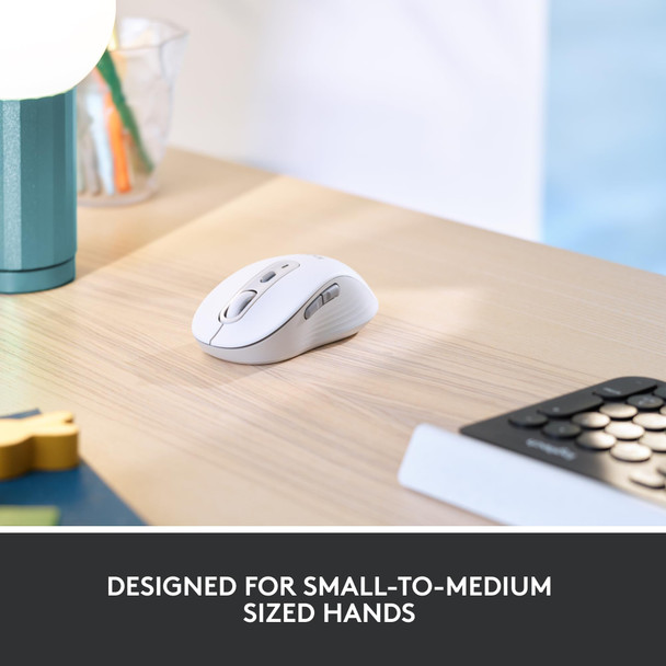 Logitech Signature M650 Business Wireless Mouse Bluetooth Logi Bolt Off-White – image 5