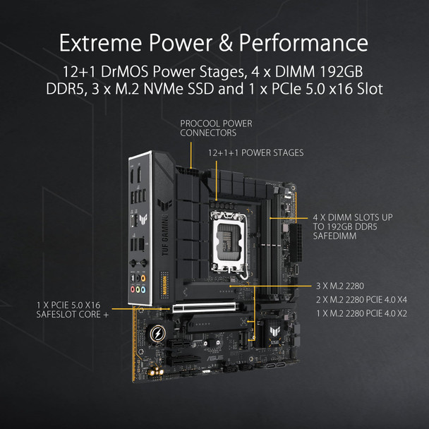 ASUS TUF GAMING B760M-PLUS WIFI II LGA1700 mATX DDR5 Motherboard  – image 5