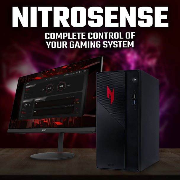 Acer Nitro N20 Gaming PC Intel Core 5 210H 16GB RAM 512GB SSD RTX 5050 Win 11