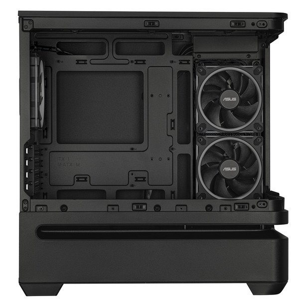 ASUS Prime AP202 ARGB Panoramic Curved Glass Micro-ATX PC Gaming Case Black