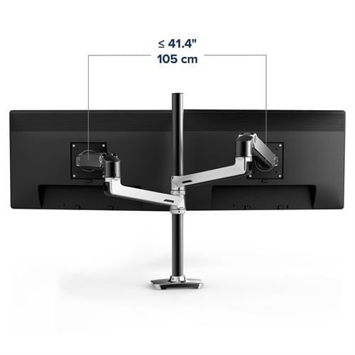 Ergotron LX Dual Stacking Monitor Arm Tall Pole Desk Mount for 2 Screens to 40" – image 5