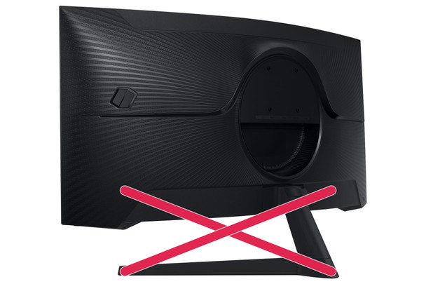 Samsung Odyssey G5 G55T 34" Curved Gaming Monitor UWQHD 3440x1440 165Hz NO STAND – image 9