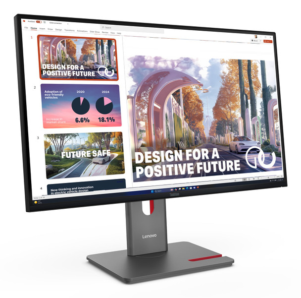 Lenovo ThinkVision P27QD-40 27" QHD IPS Monitor 120Hz USB-C Dock RJ45 Ergonomic