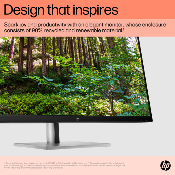 HP E32k G5 31.5" 4K UHD IPS USB-C Docking Monitor 60Hz Built-in Speakers RJ45