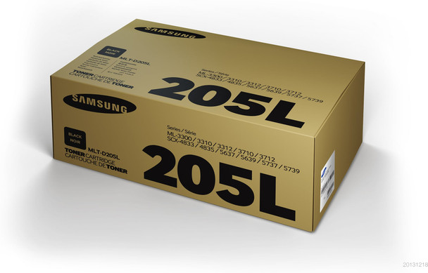 HP Samsung MLT-D205L High Yield Black Laser Toner Cartridge 5000 Pages ML-3310