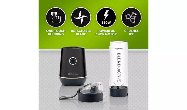Breville Blend Active Personal Blender Smoothie Maker 600ml Sports Bottle Black – image 6