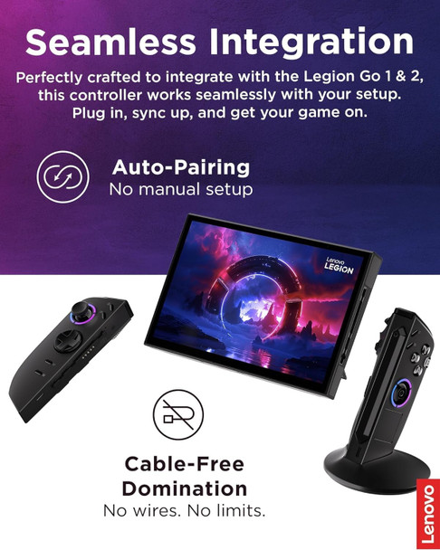 Lenovo Legion Go 2 Right Controller Wireless Gamepad Black  – image 8