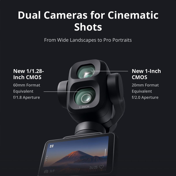 DJI Osmo Pocket 4P Vlog Combo Handheld 4K Dual Lens Gimbal Vlogging Camera Black