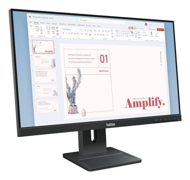 Lenovo ThinkVision E24-40 23.8" Full HD IPS Monitor 100Hz HDMI DP VGA Speakers