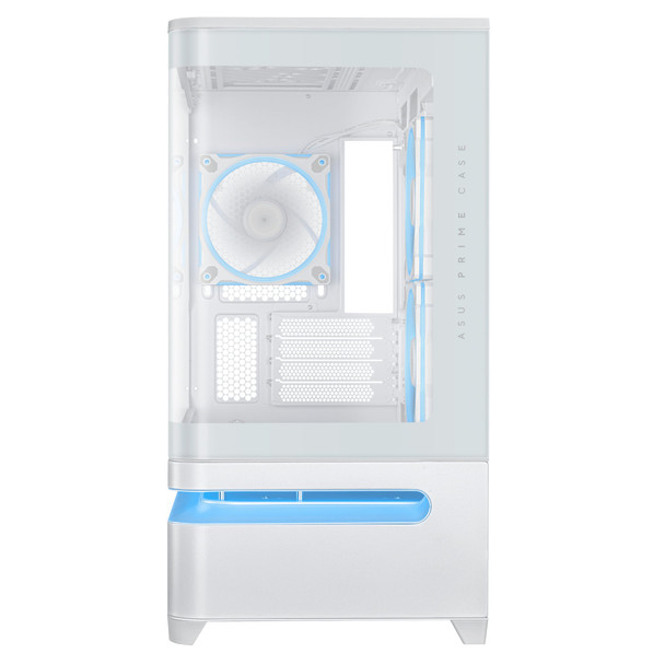 ASUS Prime AP202 ARGB White Micro-ATX Mini-ITX PC Gaming Case Tempered Glass