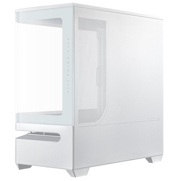 ASUS Prime AP202 ARGB White Micro-ATX Mini-ITX PC Gaming Case Tempered Glass