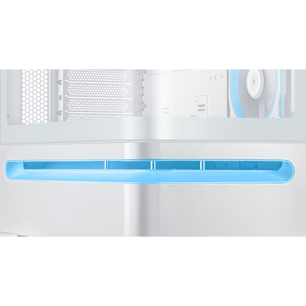 ASUS Prime AP202 ARGB White Micro-ATX Mini-ITX PC Gaming Case Tempered Glass – image 10