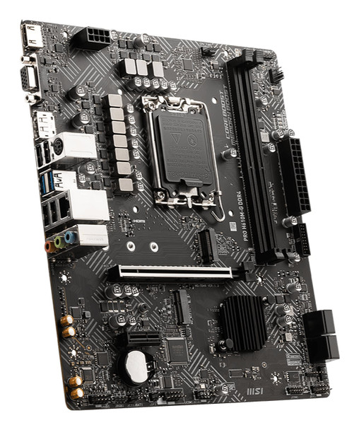 MSI Intel H610 Chipset Micro ATX Motherboard LGA 1700 PCIe 4.0 M.2 DDR4 HDMI DP